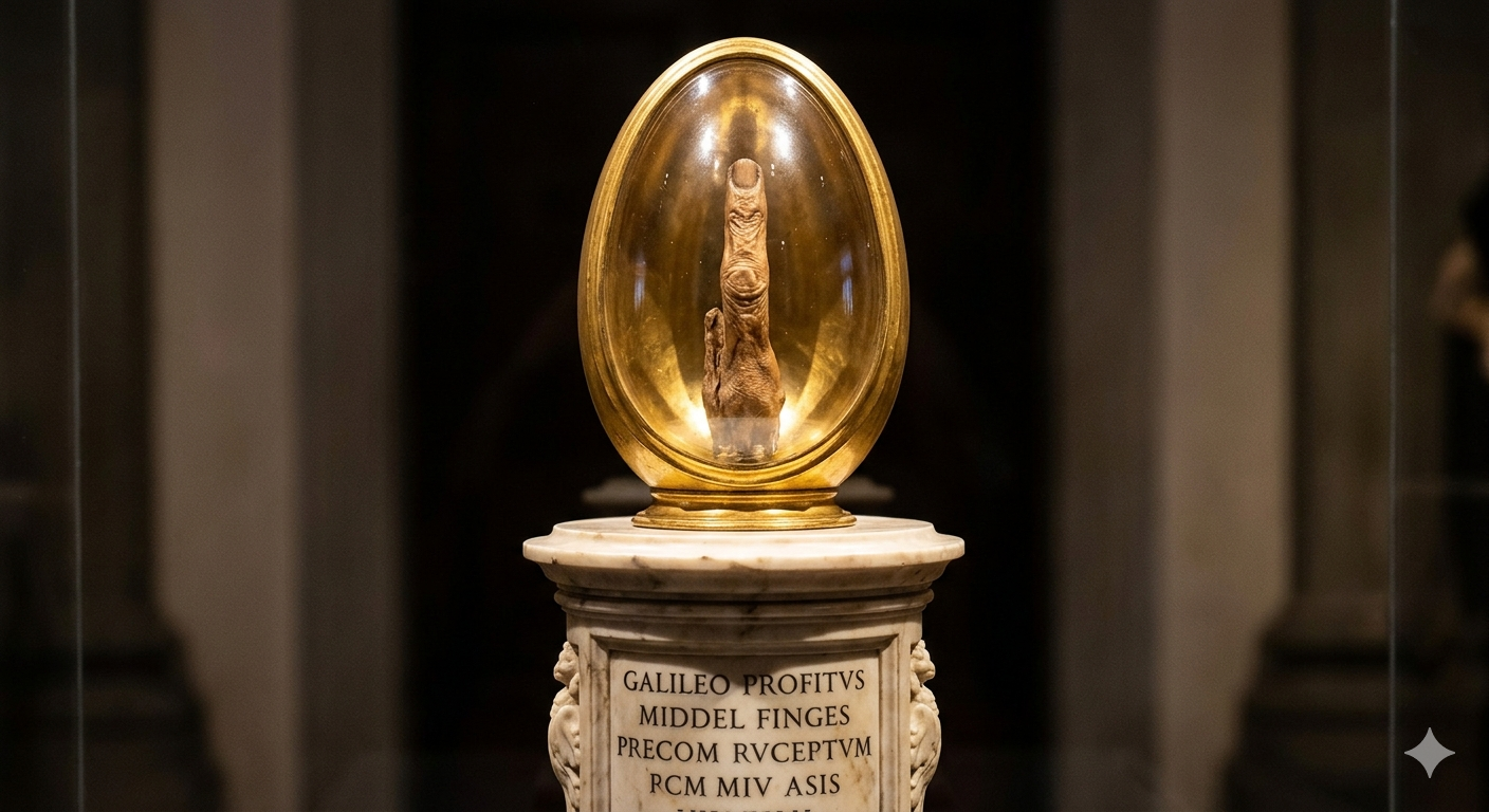 The Ultimate F-You: Why Galileo’s Middle Finger is Science’s Only Holy Relic